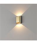 Wandlamp Artdelight Diaz 2 Lichts Small LED 2700K Dimbaar Geborsteld Goud