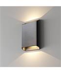 Wandlamp Artdelight Diaz 2 Lichts Large LED 2700K Dimbaar Gunmetal