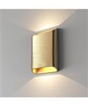 Wandlamp Artdelight Diaz 2 Lichts Large LED 2700K Dimbaar Geborsteld Goud