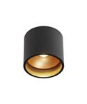 Opbouwspot Artdelight Ormond 1 Lichts LED 2700K Dimbaar Zwart/Koper