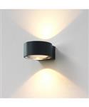 Wandlamp Artdelight Hudson 2 Lichts LED 2700K Dimbaar Zwart