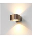 Wandlamp Artdelight Hudson 2 Lichts LED 2700K Dimbaar Geborsteld Brons