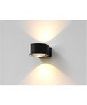 Wandlamp Artdelight Hudson 2 Lichts LED 2700K Dimbaar Antraciet