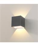 Wandlamp Artdelight Cube 2 Lichts LED 2700K Dimbaar Grafiet