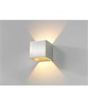 Wandlamp Artdelight Cube 2 Lichts LED 2700K Dimbaar Aluminium