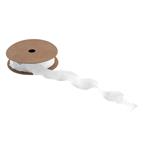 Witte Lint Rimpel 2,5Cm 10m