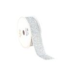 Zilveren Lint Glitter 25Mm 3m