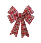 Rood Groene Strik Schotse Ruit Klein 38cm