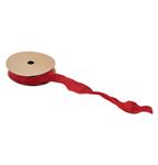 Rood Lint Rimpel 2,5Cm 10m