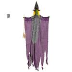 Halloween Pop Heks Met Bezem 1,38m