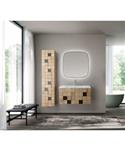 Wastafelonderkast BWS Mira 1 Lade Greeploos Soft Close 79x40x52 cm Licht Eiken