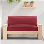 vidaXL Palletkussen voor zitting Wijnrood 120 x 80 x 12 cm Oxford stof