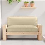 vidaXL Palletkussen voor zitting Beige 120 x 80 x 12 cm Oxford stof
