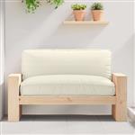 vidaXL Palletkussen voor zitting Crème 120 x 80 x 12 cm Oxford stof