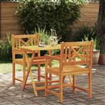 vidaXL Tuinstoel 2 pcs Bruin 56 x 56 x 90 cm Massief acaciahout