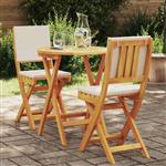 vidaXL Bistroset 3 pcs Bruin Massief acaciahout