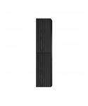 Kolomkast BWS Benthe 2 Deuren Greeploos Soft Close 35x160x35 cm Zwart Eiken