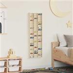 vidaXL Display Case met opslag Bruin 30 x 4.5 x 96 cm Bewerkt hout