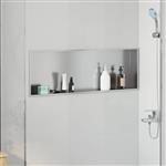 vidaXL Douche Niche Zilver 90 x 30 x 9.5 cm Roestvrij staal