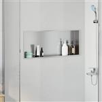 vidaXL Douche Niche Zilver 75 x 30 x 9.5 cm Roestvrij staal