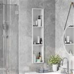 vidaXL Douche Niche Wit 90 x 20 x 9,5 cm Roestvrij staal