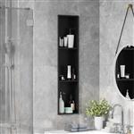 vidaXL Douche Niche Zwart 90 x 20 x 9.5 cm Roestvrij staal