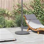 vidaXL Buiten Parasolvoet Donkergrijze houtlook 48 x 48 x 32 cm