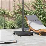 vidaXL Buiten Parasolvoet Donkergrijs 45 x 45 x 31.5 cm Staal, Beton