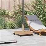 vidaXL Buiten Parasolvoet Lichthout 45 x 45 x 31.5 cm Staal, Beton