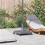 vidaXL Buiten Parasolvoet Donkergrijze houtlook 45 x 45 x 31.5 cm