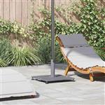 vidaXL Buiten Parasolvoet Donkergrijze houtlook 45 x 45 x 31 cm Staal