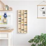 vidaXL Display Case met opslag Bruin 30 x 4,5 x 75 cm Bewerkt hout