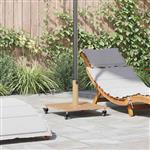 vidaXL Buiten Parasolvoet Lichthout 45 x 45 x 31 cm Staal