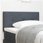 vidaXL Hoofdbord Wandgemonteerd Donkergrijs 90 cm Fluweel