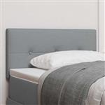 vidaXL Hoofdbord met hoofdeinde Lichtgrijs 90 cm Stof