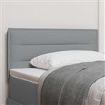 vidaXL Hoofdbord met hoofdeinde Lichtgrijs 90 cm Nep Leer