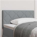 vidaXL Hoofdbord met hoofdeinde Lichtgrijs 90 cm Nep Leer