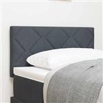 vidaXL Hoofdbord Wandgemonteerd Geometrisch Donkergrijs 80 cm Fluweel
