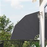 vidaXL Balkon Privacy Scherm Zwart 140 x 140 cm Stof