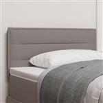 vidaXL Hoofdbord met hoofdeinde Taupe 80 cm Nep Leer