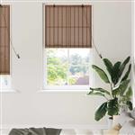 vidaXL Raamblind Geometrisch Bruin 90 x 220 cm Bamboe