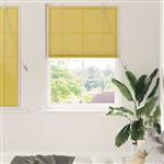 vidaXL Rolgordijn met gordijnen Geel 110 x 160 cm Bamboe