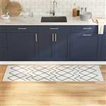vidaXL Keuken Mat Wit 180 x 60 cm Fluweel