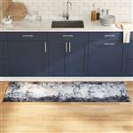 vidaXL Keuken Mat Grijs 180 x 60 cm Fluweel