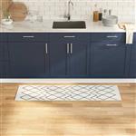 vidaXL Keuken Mat Wit 150 x 45 cm Fluweel