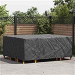 vidaXL Hoes voor tuinmeubelen Zwart 250 x 210 x 70 cm 600D