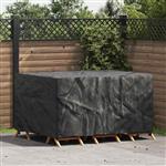 vidaXL Hoes voor tuinmeubelen Zwart 180 x 120 x 74 cm 210D