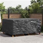 vidaXL Hoes voor tuinmeubelen Zwart 240 x 180 x 100 cm 420D