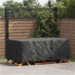 vidaXL Hoes voor tuinmeubelen Zwart 200 x 110 x 70 cm 600D