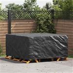vidaXL Hoes voor tuinmeubelen Zwart 180 x 190 x 85 cm 210D